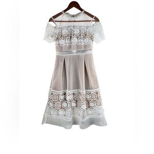 New Endless Rose Women's Lace Short Sleeves Dress Lined Size Small